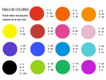 tabla de color logo
